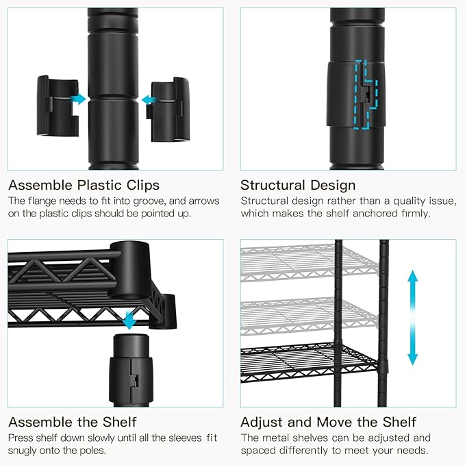 FUTASSI Black Clothing Rack