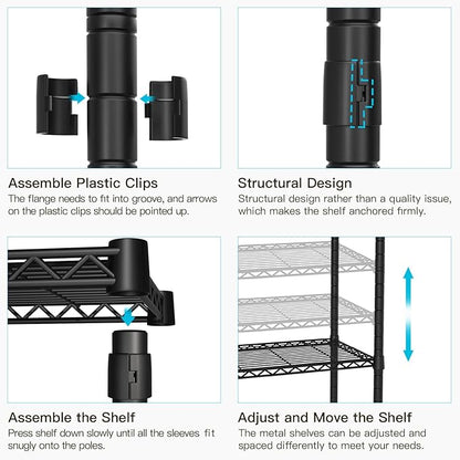 FUTASSI Black Clothing Rack
