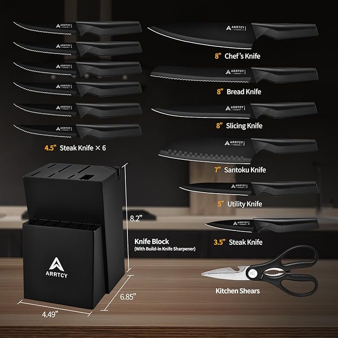 Knife Set with Block