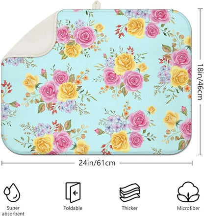 Dish Drying Mat Drainer Pads