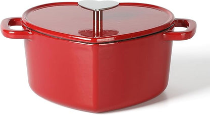 Martha Stewart Heart Shaped Enamel Cast Iron 2-Quart Dutch Oven
