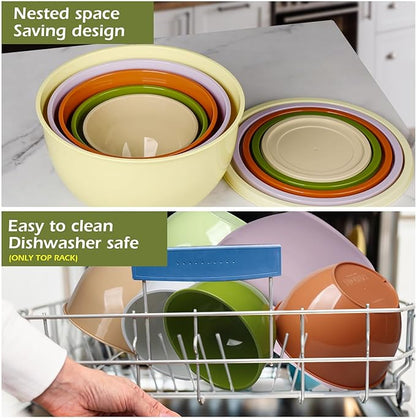 Greentainer Plastic Mixing Bowls