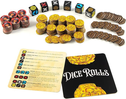 Booty Dice | Quick Pirate Dice Game | Great for Family Game Night | Perfect for Kids and Adults | Ages 8 and up