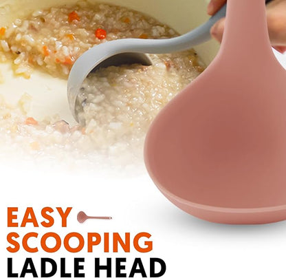 Platinum Silicone Cooking Ladle
