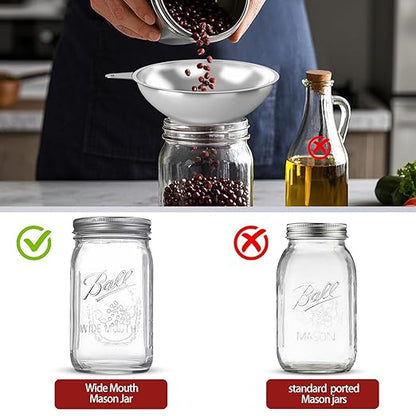 Canning Funnel with Strainer