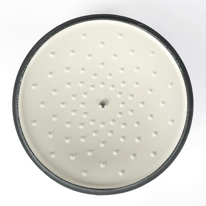 Martha Stewart Gatwick 7 QT Enamel Cast Iron Dutch Oven – Gray, Durable