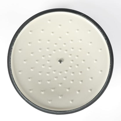 Martha Stewart Gatwick 7 QT Enamel Cast Iron Dutch Oven – Gray, Durable