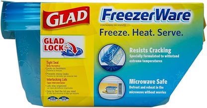 Glad GladWare FreezerWare Food Storage Containers