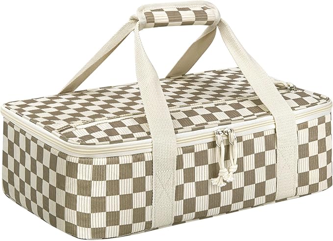 Corduroy Casserole Carrier, Insulated Lasagna Lugger