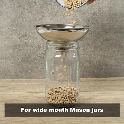 Serinar 5.7 Inch X 2.78 Inch Mouth Metal Canning Funnel