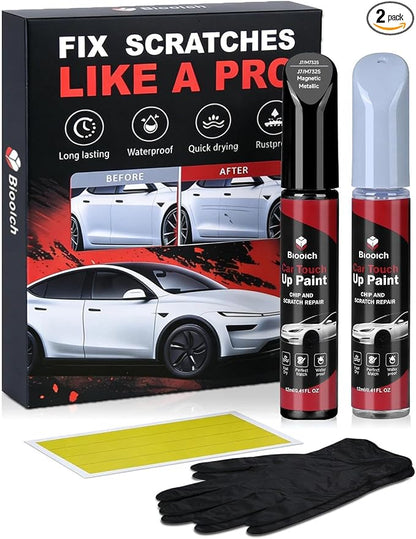 Magnetic Metallic J7/M7325 for Lincoln Touch Up Paint Kit[2K Clear Coat Included],Exact Color Match Touch Up Paint for Chip and Scratch