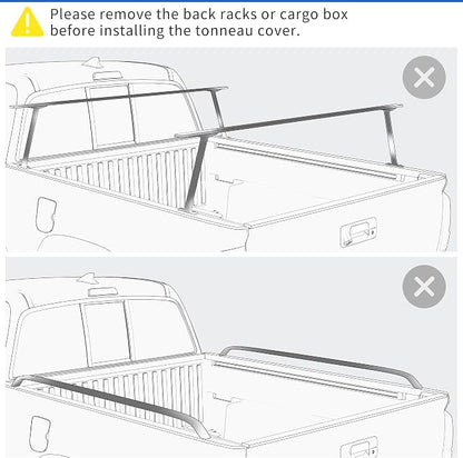 oEdRo Soft Roll up Truck Bed Tonneau Cover Compatible with 2014-2018 Chevy Silverado 1500 / GMC Sierra 1500, Fleetside 5.8ft Bed