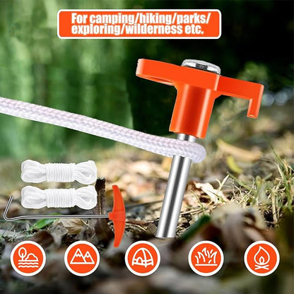 smillixin 23 Pack Tent Stakes Heavy Duty,10 Inch Non-Rust Metal Tent Pegs Camping Stakes,Ground Stakes Tent Spikes for Camping,Garden,Hiking,Grassland,with 1 Pcs Hooked Head & 2 Pcs 10FT Ropes