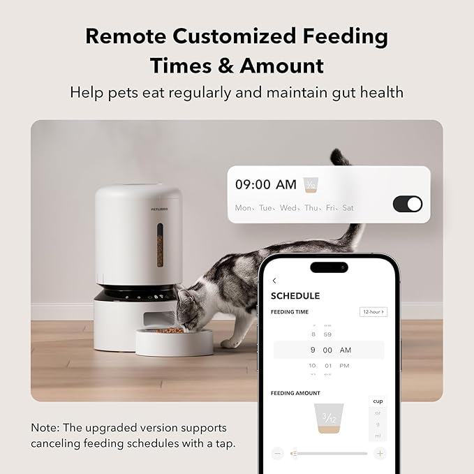 PETLIBRO Automatic Cat Feeder, 5G WiFi Automatic Dog Feeder