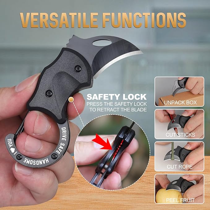 Gifts for Him Valentines Day Men Husband, Valentines Anniversary Birthday Gifts for Him, Mens Tool Gift, EDC Keychain Gift for Boyfriend, Valentine for Husband from Wife