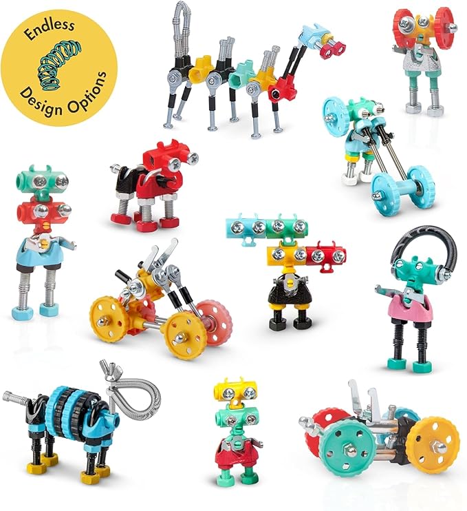 The Off Bits Educational STEM Toys for 6+: Robot Toy Building Sets, 3-in-1 Engineering Kit for Boys and Girls, Build Your Own STEM Building Toys with Endless Possibilities (Educational Kit)