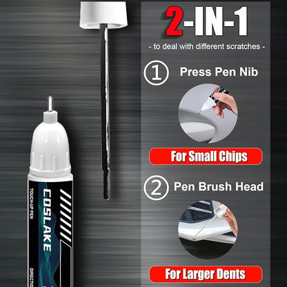 Car Touch Up Paint(Downpour Metallic(GXP/WA136H)) for GMC, Car Paint Scratch Repair Kit, Quick & Easy Solution to Repair, 2 in 1 Scratch Remover Pen with Color-Matched