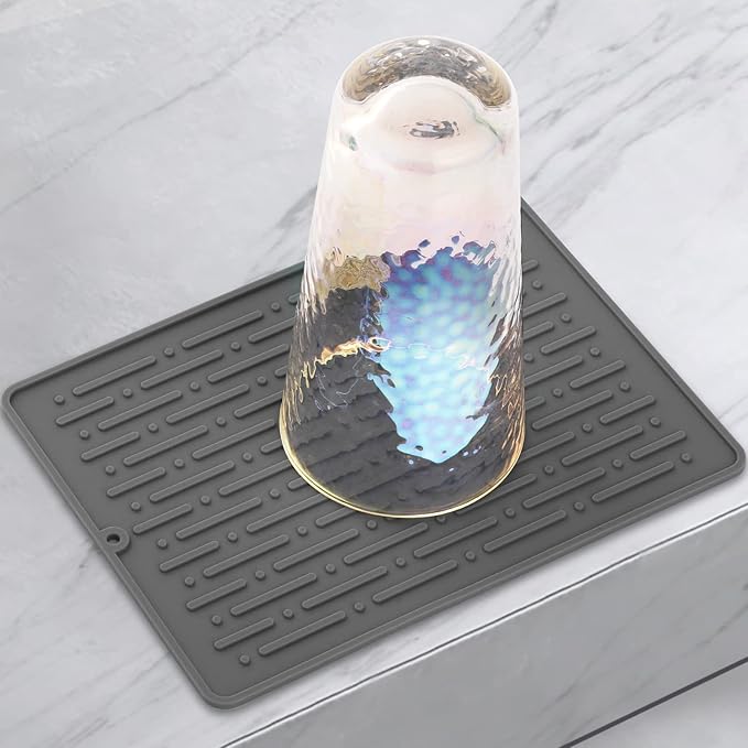 GeeRic Dish Drying Mats, Heat-resistant Silicone Mat