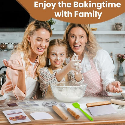 Danish Dough Whisk with Sourdough Scoring Tool, Bread Making Tools and Baking