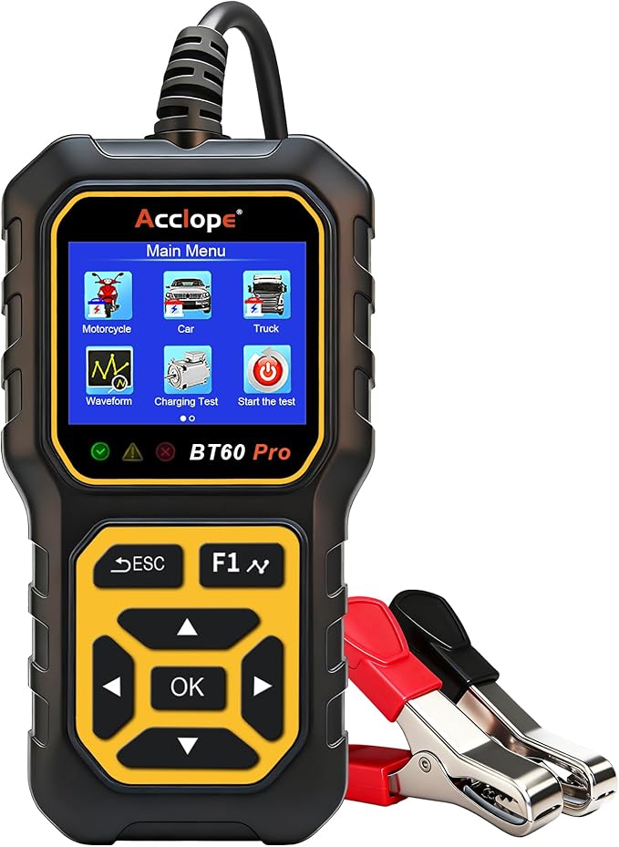 Acclope BT60 Pro Car Battery Tester, Digital Analyzer