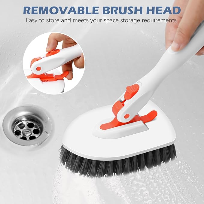 SetSail Floor Scrub Brush, Tile Tub Floor Scrubber