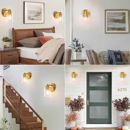 SOPEAS Brushed Gold Wall Sconce