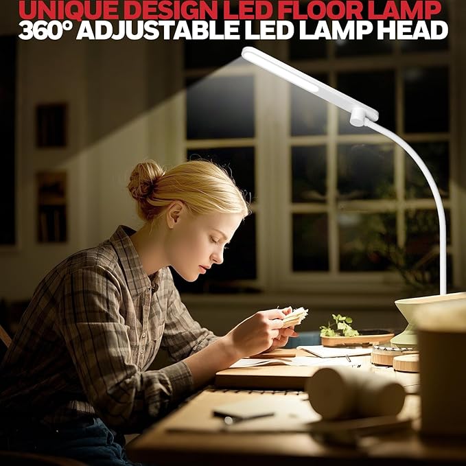 Honeywell LED Floor Lamp, F4 Sunturalux™ Gooseneck Reading Floor Lamp, Super