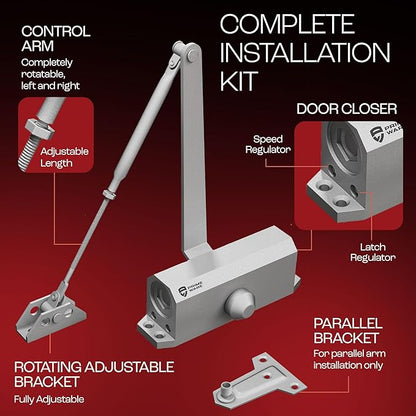 PrimeWare DC-300 Automatic Adjustable Door Closers