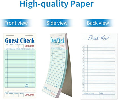 40 Pack/2000 Tickets Guest Checks Books