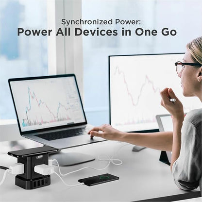 Uncaged Ergonomics Wireless Charger Cube Power Strip