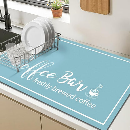 Findosom Dish Drying Mat, Cuttable Drying Mat