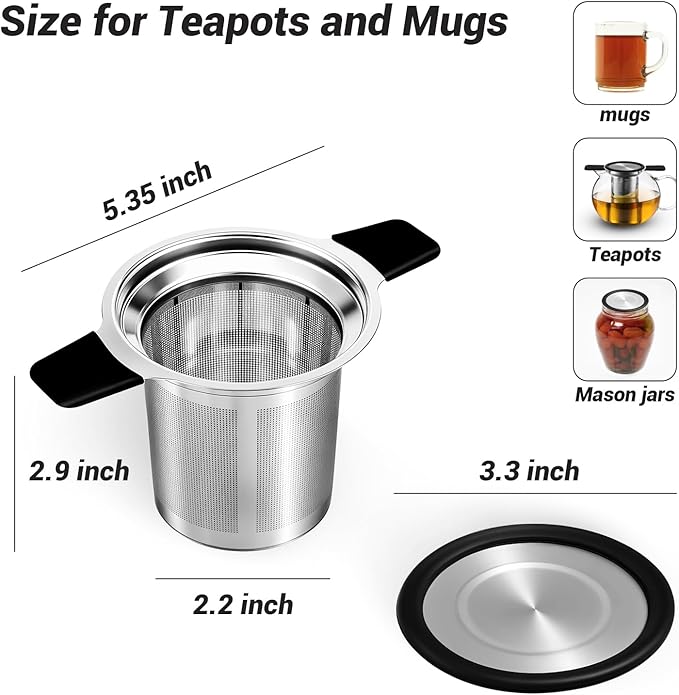 Tifanso Stainless Steel Tea Infuser Steeper Strainer
