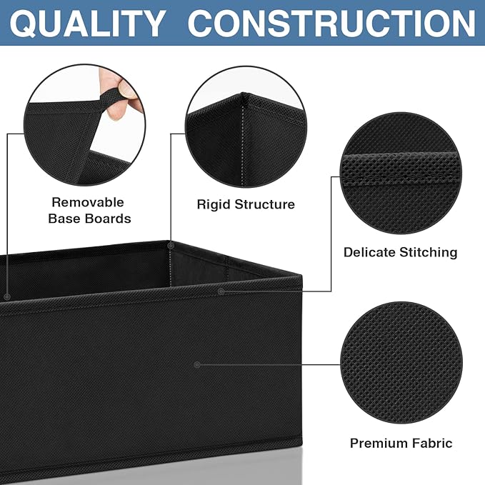 Criusia Drawer Organizer Clothes 12 Pack