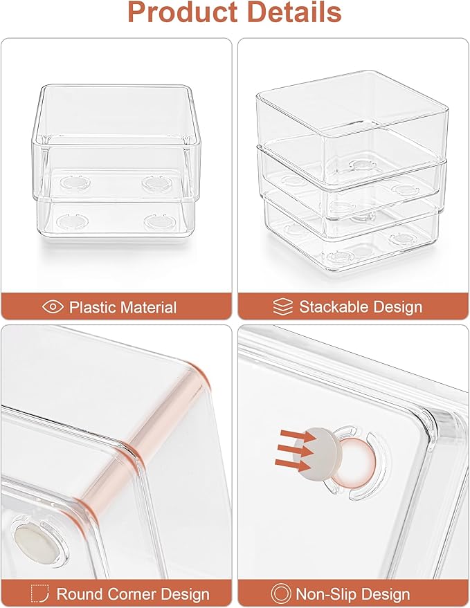 SMARTAKE 20-Piece Drawer Organizer