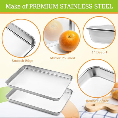 CEKEE Stainless Steel Cookie Sheets