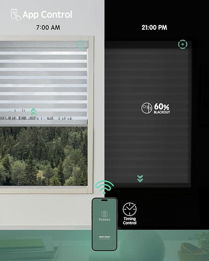 Yoolax Motorized Zebra Blinds Compatible