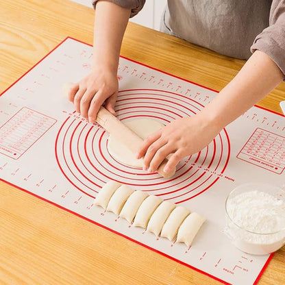 Silicone Pastry Mat Extra Thick Large Non Stick Baking Supplies Kitchen Counter