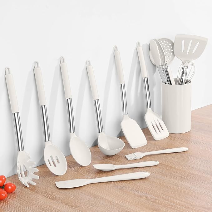 Onader Silicone Kitchen Utensils Set, Includes Heat Resistant Spatula Turner