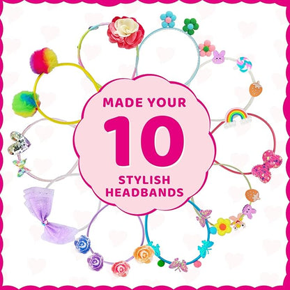 Ambesi DIY Headband Making Kit for Girls Ages 5-12 - Arts & Crafts Gift Set