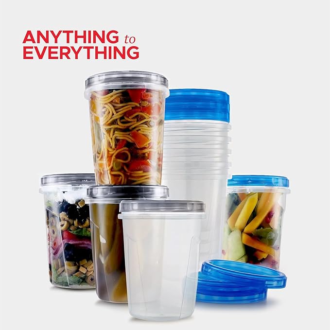 Tafura 10 Pack Leakproof Freezer Containers
