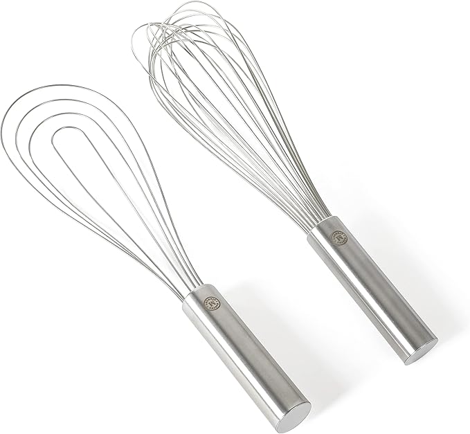 Martha Stewart Richburn 2pc 12" Stainless Steel Balloon & Flat Whisk
