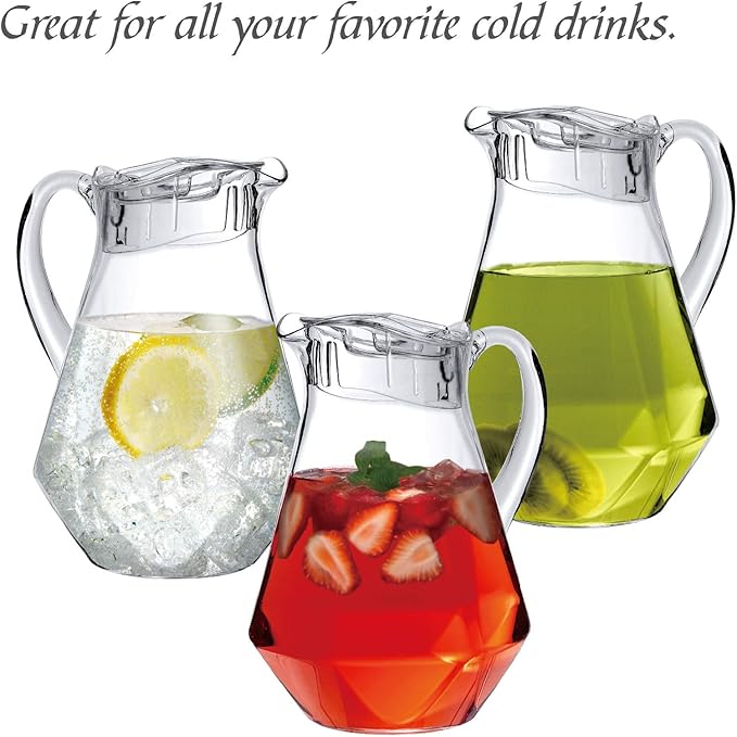 Amazing Abby - Sparkly - Plastic Pitcher, Fridge Jug, Shatter-Proof, and More