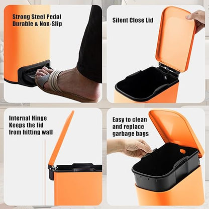 Cesun Small Bathroom Trash Can