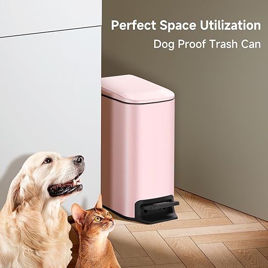 TIPGO Slim Bathroom Trash Can