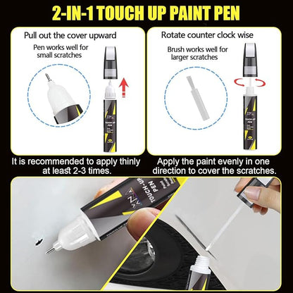 XNA Black(L041/A1) for Volkswagen Touch Up Paint, Car Scratch Remover for Nicks and Chips Repair, 2-In-1 Quick & Easy Fix Car Scratch Repair Kit with Exact Color-Matched