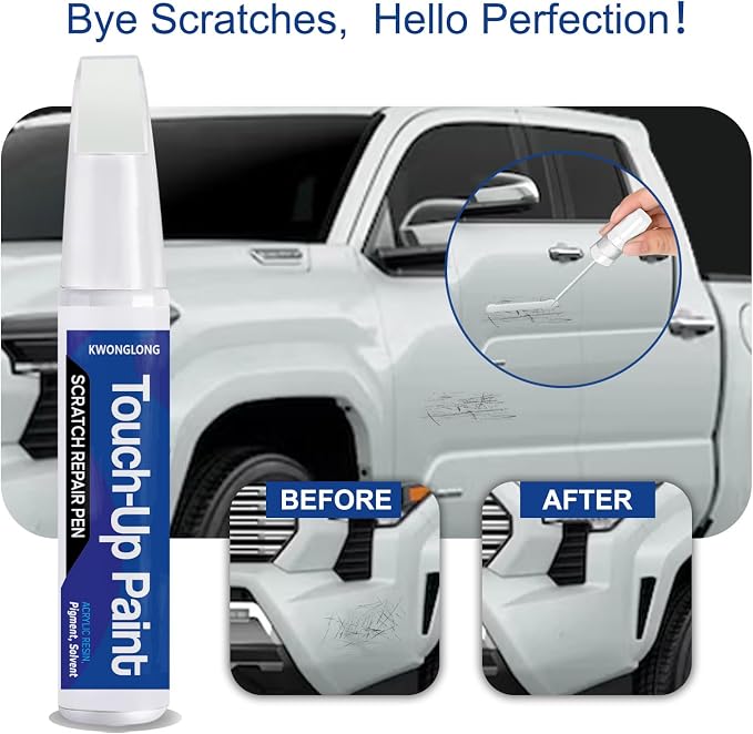 1G3 Magnetic Gray Metallic Touchup Paint Compatible with Toyota, 2-in-1 Scratch Repair Pen Exact Color Match, Car Scratch Repair Pen