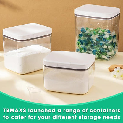Versatile Storage Container Bin with Pop-up Lid & Scoop, Rice Flour Container Dog Cat Food Storage Container, Laundry Room Organization Household Essentials Kitchen Pantry Organizers