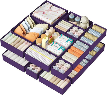 DIMJ Drawer Organizer Clothes 15 Pack