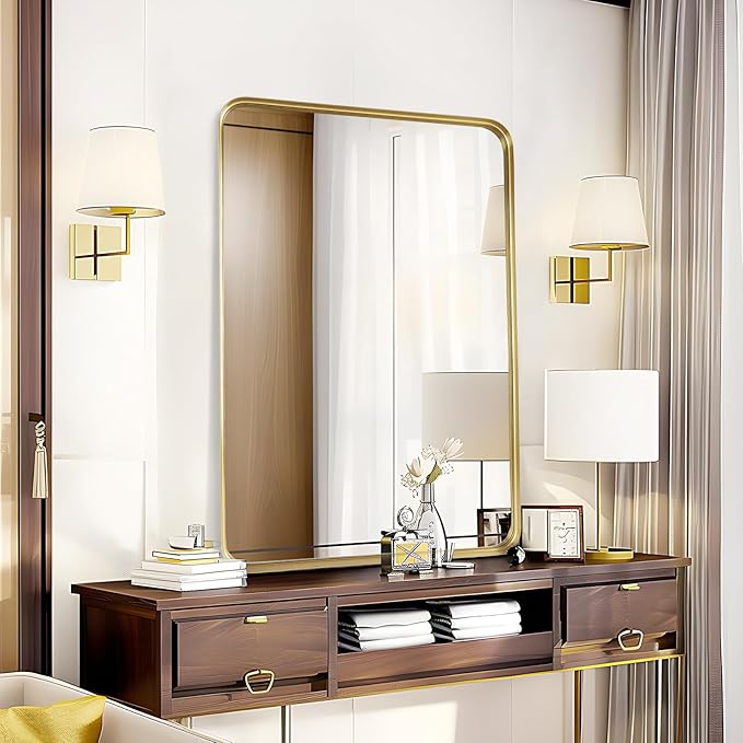 Fabuday Gold Mirror Bathroom Wall