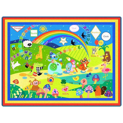 Baby Play Mat 79" X 58",Extra Large Baby Mat for Floor,Soft Plush Cushion Baby Crawling Mat,Foldable Foam ABC Playmats for Babies and Toddlers,Thicken Baby Playpen Mat Activity Mat Baby Rug